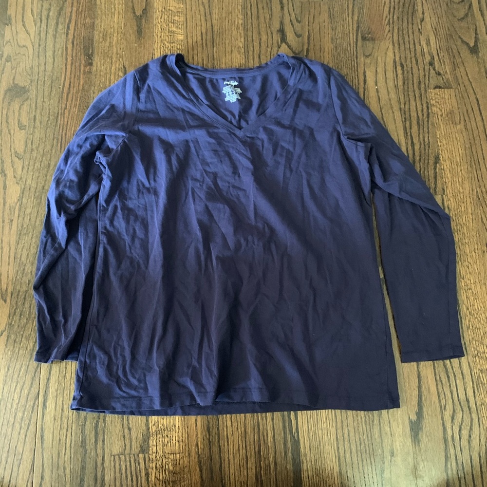 2/$15 New Lord and Taylor Long Sleeve Top Plus 0X